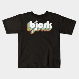 Retro Bjork Kids T-Shirt